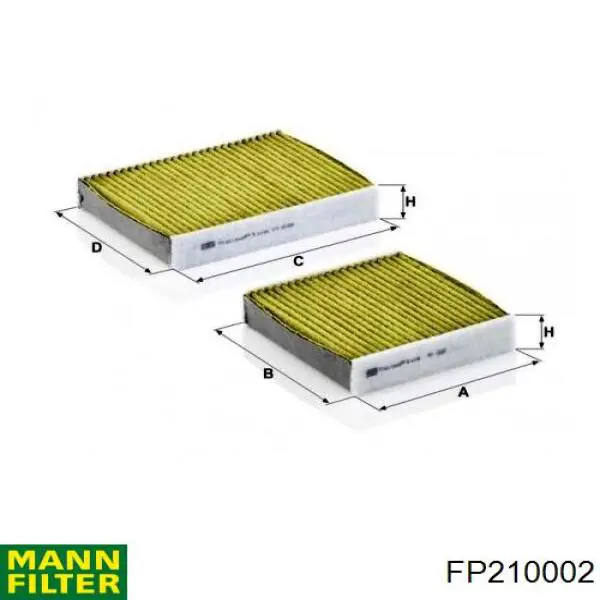 FP 21 000-2 Mann-Filter filtro de salão