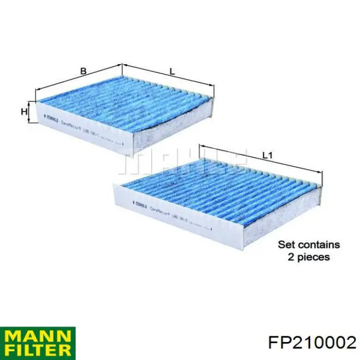 Filtro de habitáculo FP210002 Mann-Filter