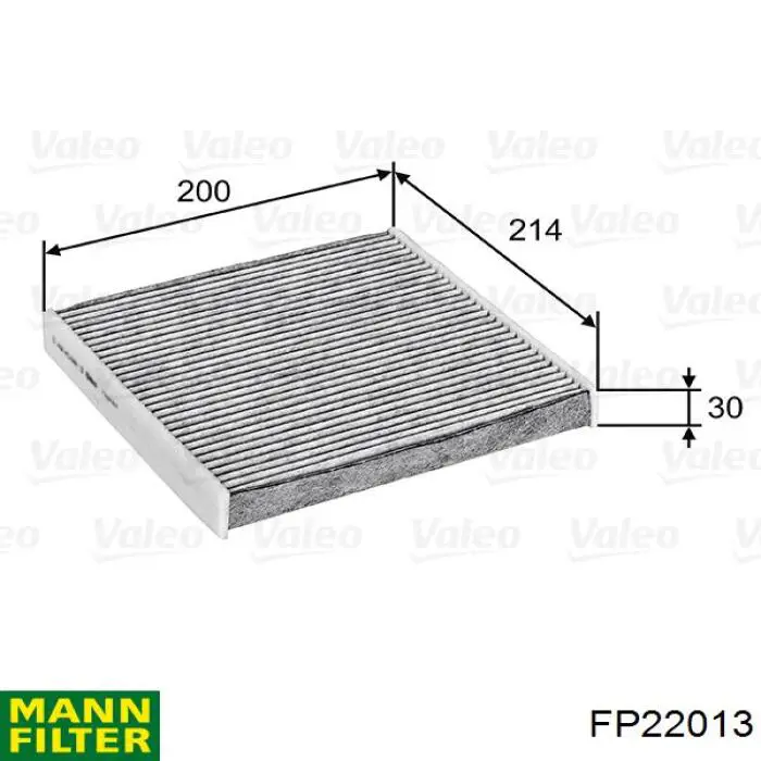 Filtro de habitáculo FP22013 Mann-Filter