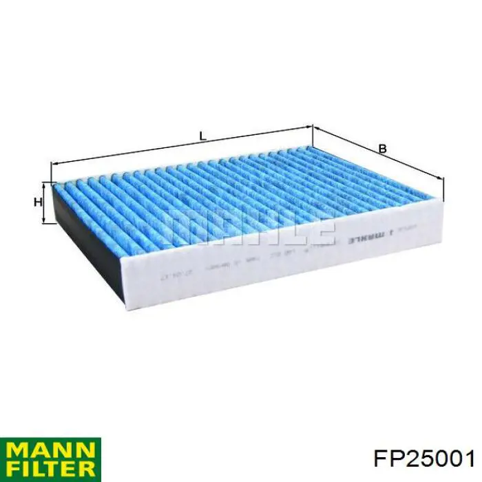 Фильтр воздушный отопителя Mann-Filter FP25001 цена, от 53.35 USD