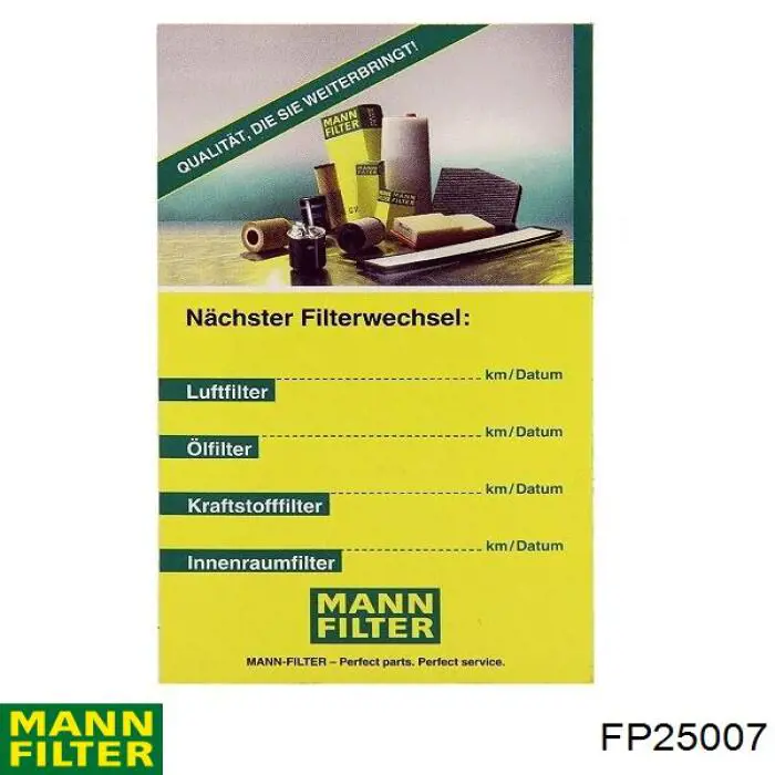 Фильтр салона FP25007 Mann-Filter