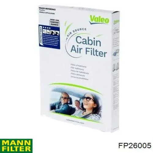 Воздушный фильтр салона Mann-Filter FP26005