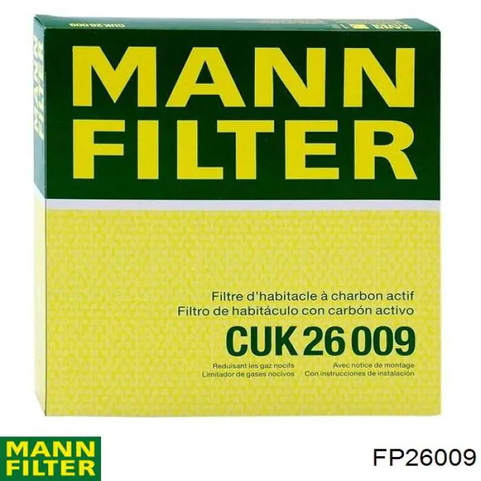 Фильтр воздушный отопителя Mann-Filter FP26009 цена, от 21.29 USD