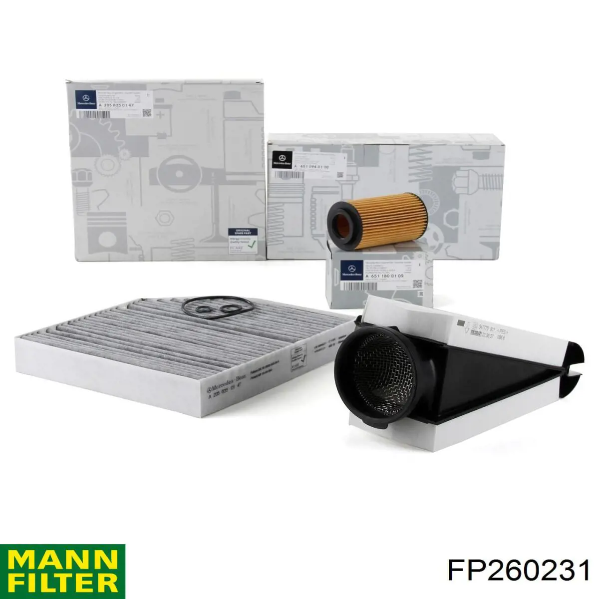 Купить FP260231 Mann-Filter Фильтр салона угольный