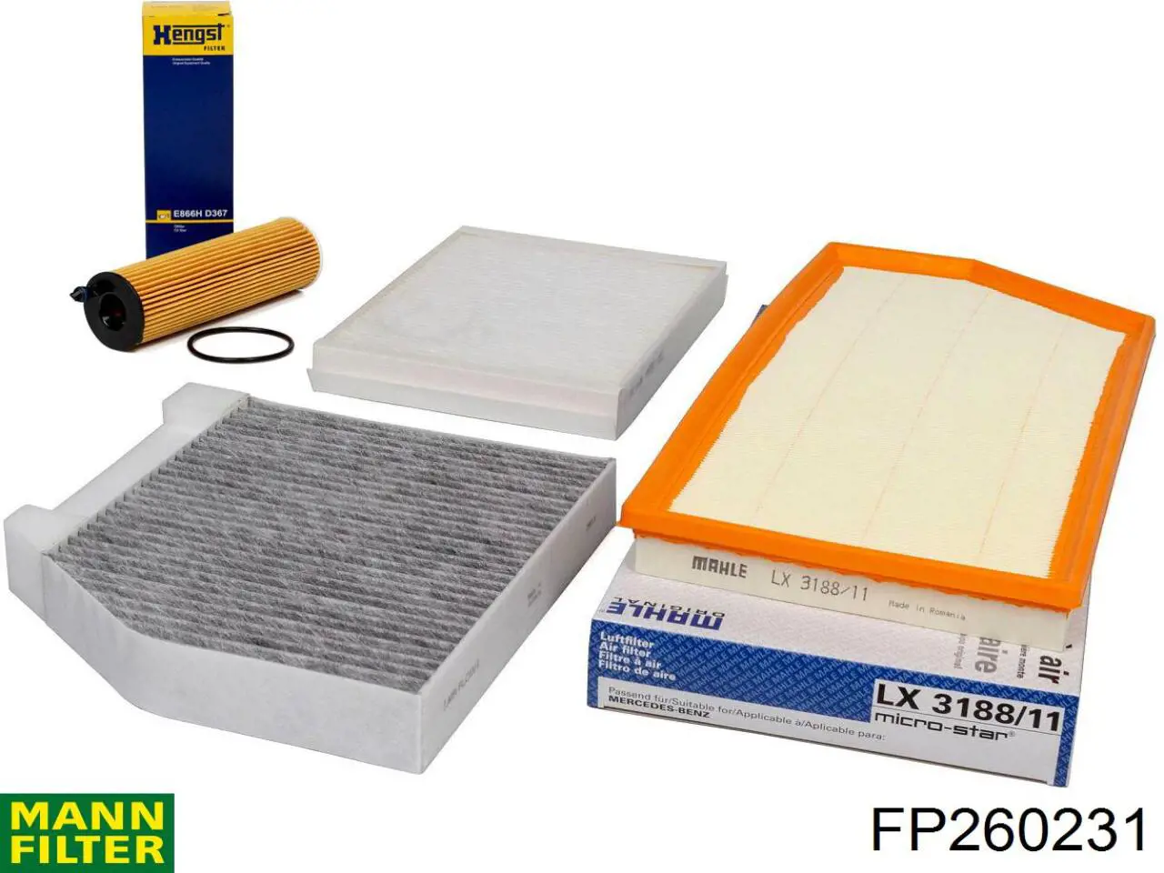 Купить FP260231 Mann-Filter Фильтр салона угольный