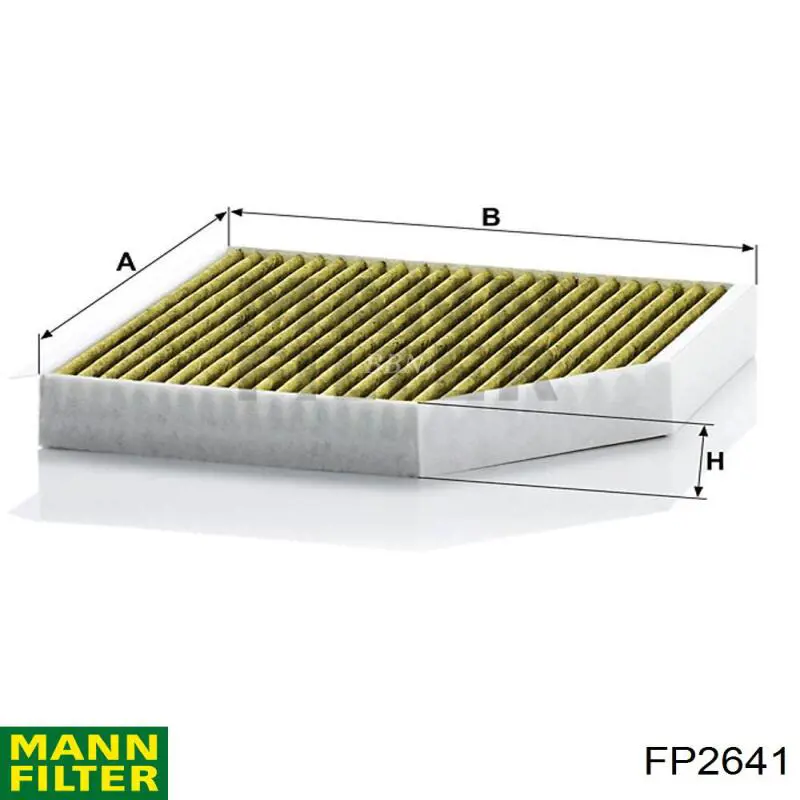 Filtro de habitáculo FP2641 Mann-Filter