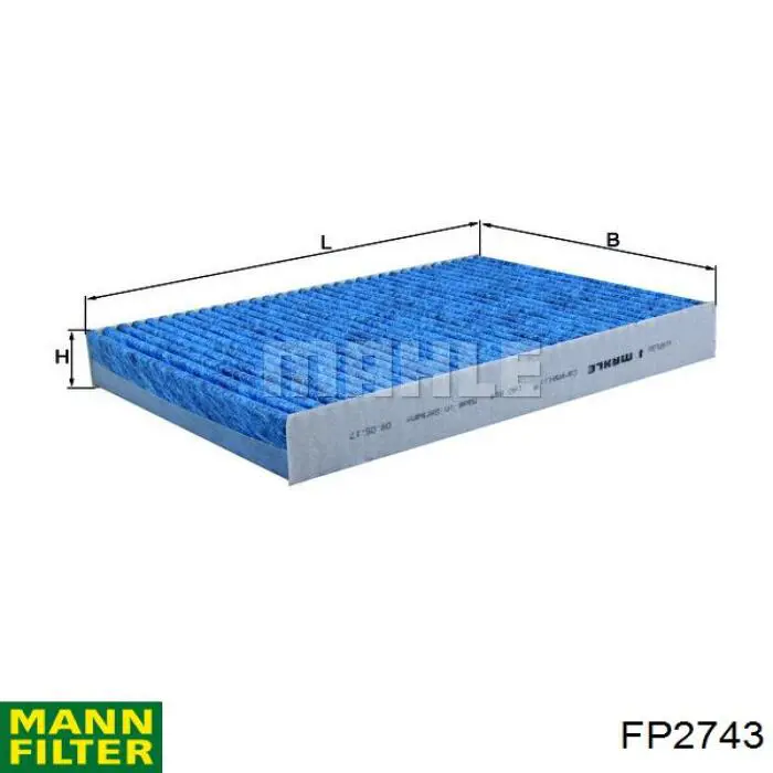 Filtro de habitáculo FP2743 Mann-Filter
