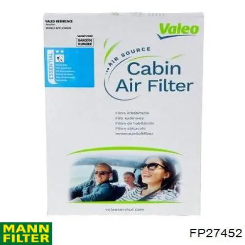 Фильтр воздушный отопителя Mann-Filter FP27452 цена, от 11.50 USD