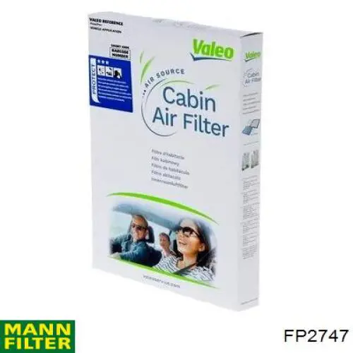 Купить FP2747 Mann-Filter Фильтр салона угольный