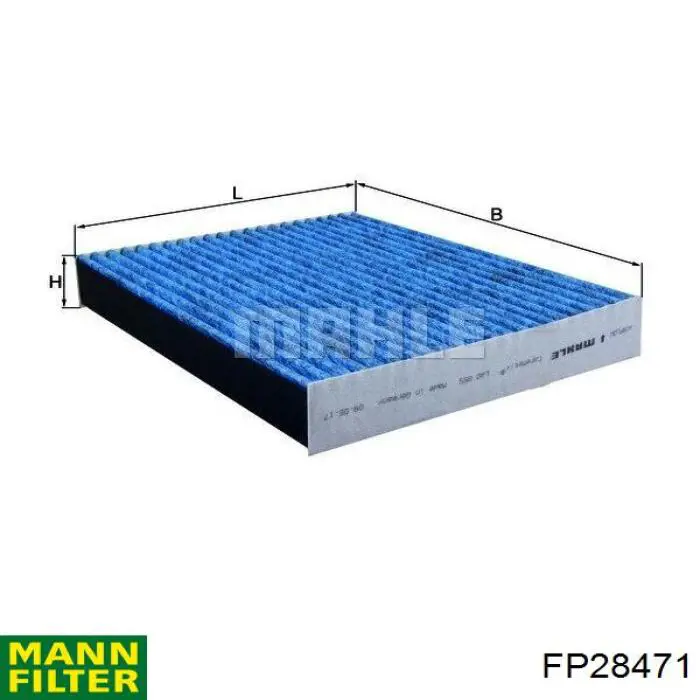 Купить FP28471 Mann-Filter Фильтр салона угольный