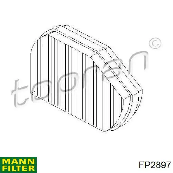 Воздушный фильтр салона Mann-Filter FP2897