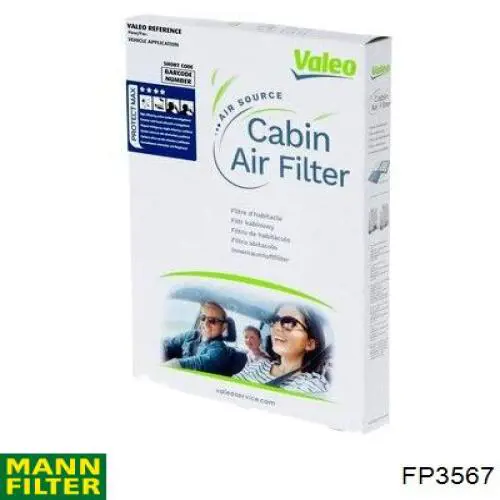 Фильтр салона FP3567 Mann-Filter