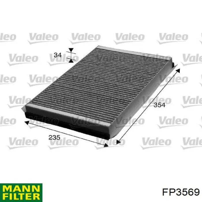 Воздушный фильтр салона Mann-Filter FP3569