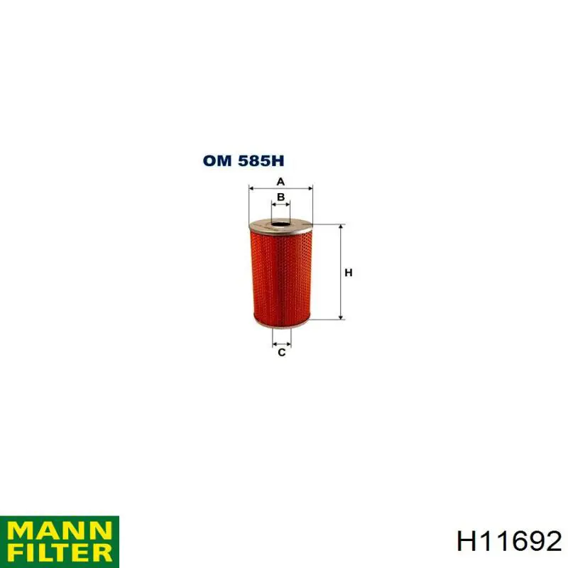 Фильтр гидравлики рулевой рейки Mann-Filter H11692 цена, от 6.11 USD