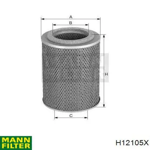 Фильтр гидравлики рулевой рейки Mann-Filter H12105X цена, от 23.54 USD