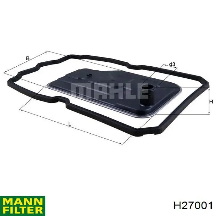 H27001 Mann-Filter Масляный фильтр АКПП