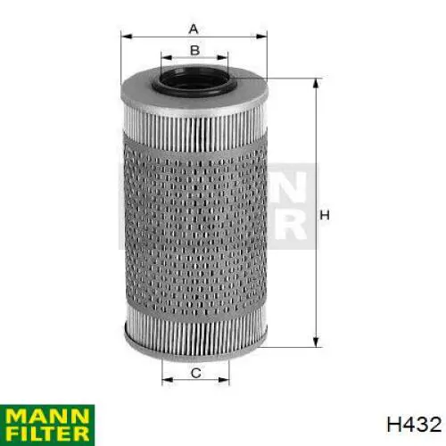 Масляный фильтр H432 Mann-Filter