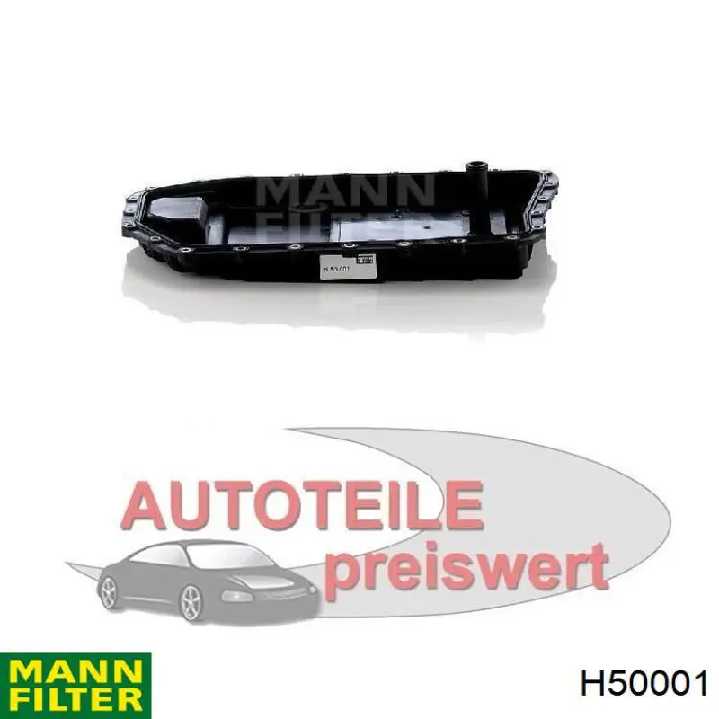 Поддон АКПП Mann-Filter H50001 цена, от 123.14 USD