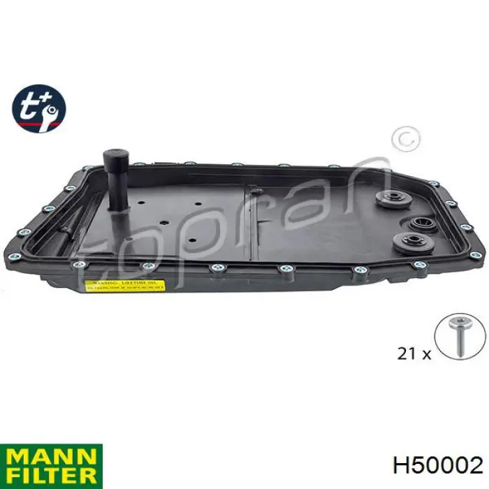Поддон АКПП Mann-Filter H50002 цена, от 109.37 USD