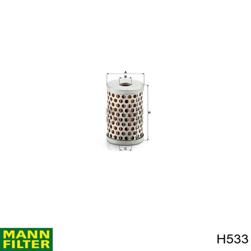 H533 Mann-Filter фильтр гидравлической системы