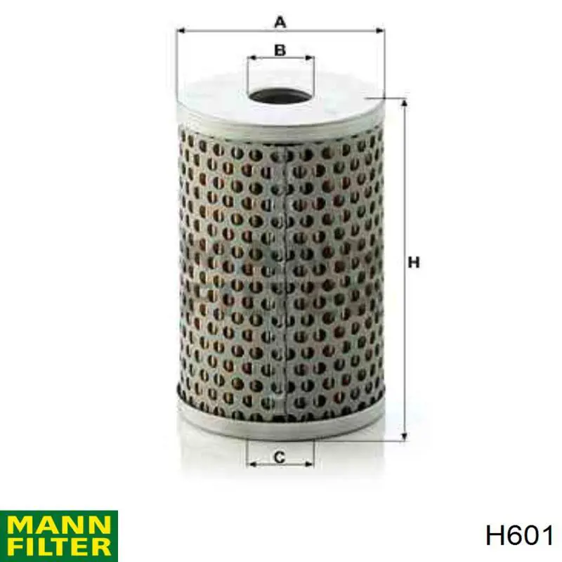 Filtro hidráulico, dirección H601 Mann-Filter