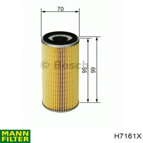 Масляный фильтр H7161X Mann-Filter