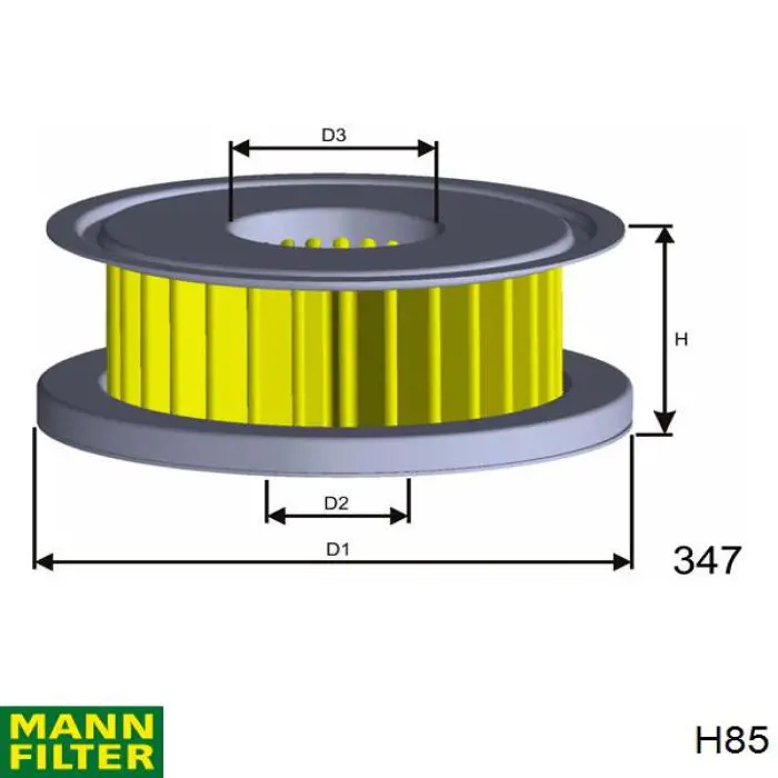 Фильтр воздушный гидроусилителя Mann-Filter H85