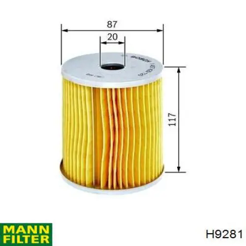 Масляный фильтр 998435R91 Case