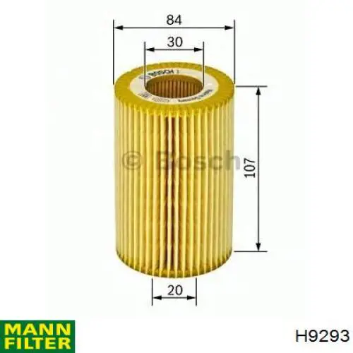 Фильтр гидравлической системы Mann-Filter H9293 цена, от 15.46 USD