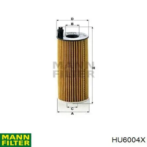 HU6004X Mann-Filter масляный фильтр