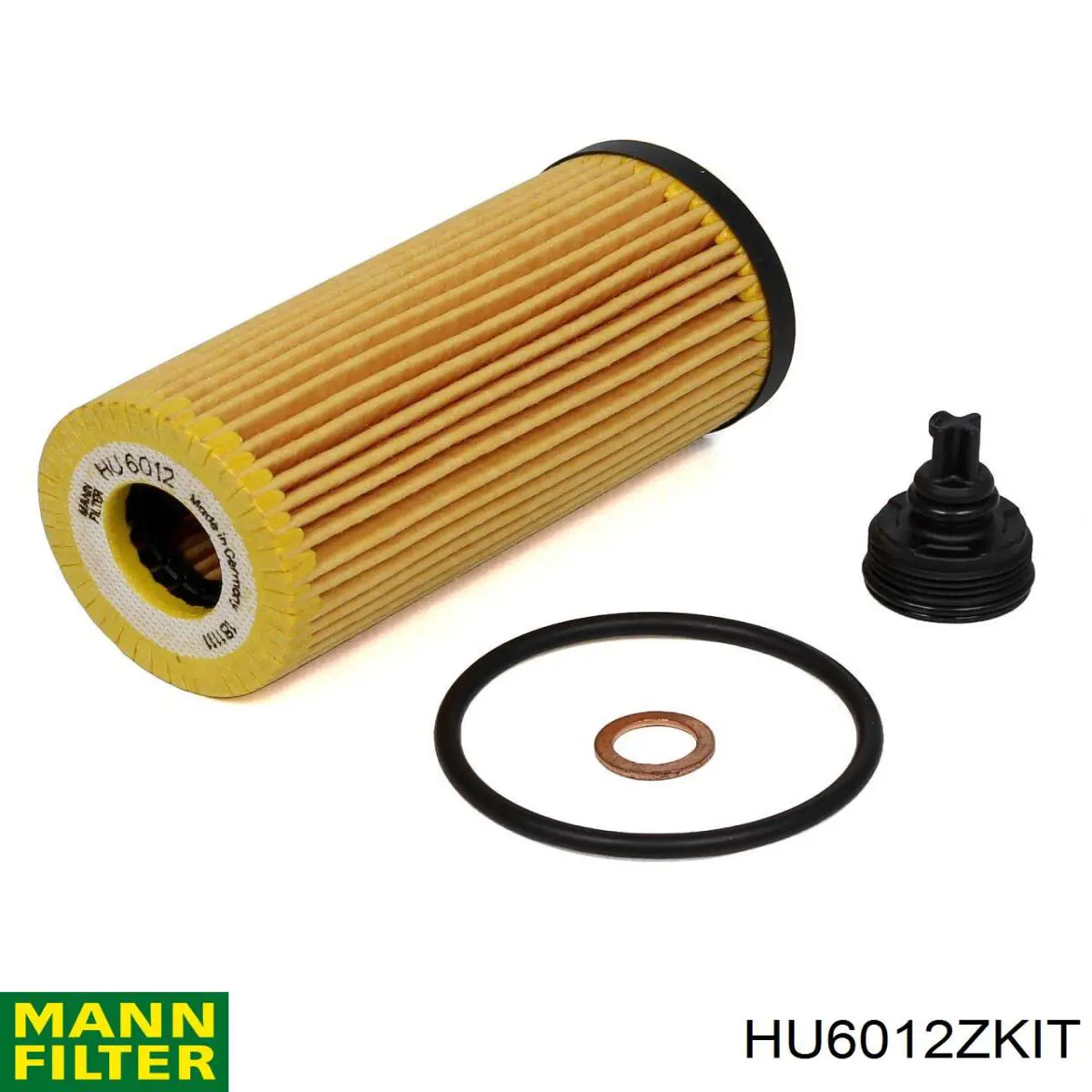 HU6012ZKIT Mann-Filter filtro de óleo