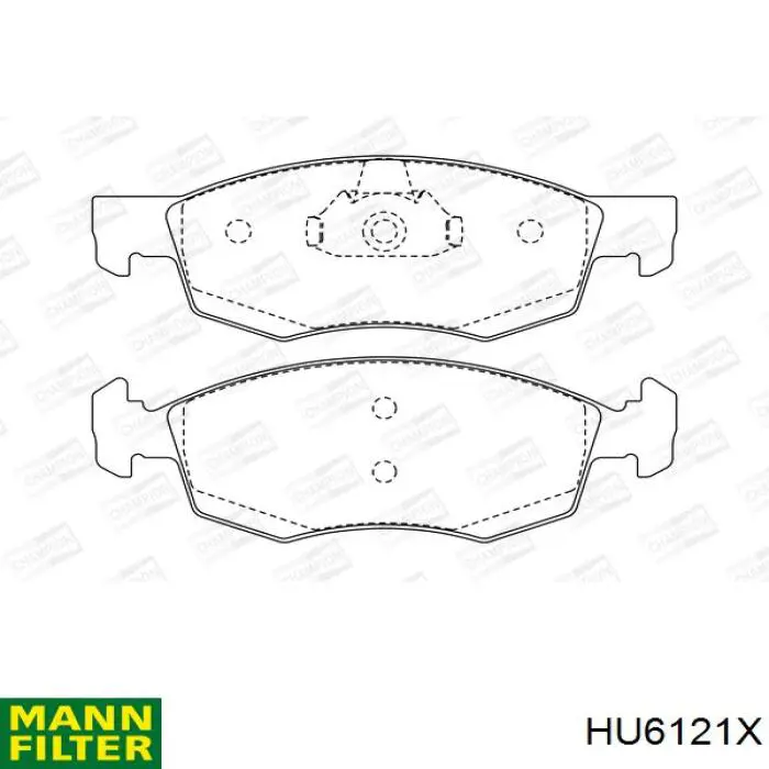 HU6121X Mann-Filter Масляный фильтр двигателя