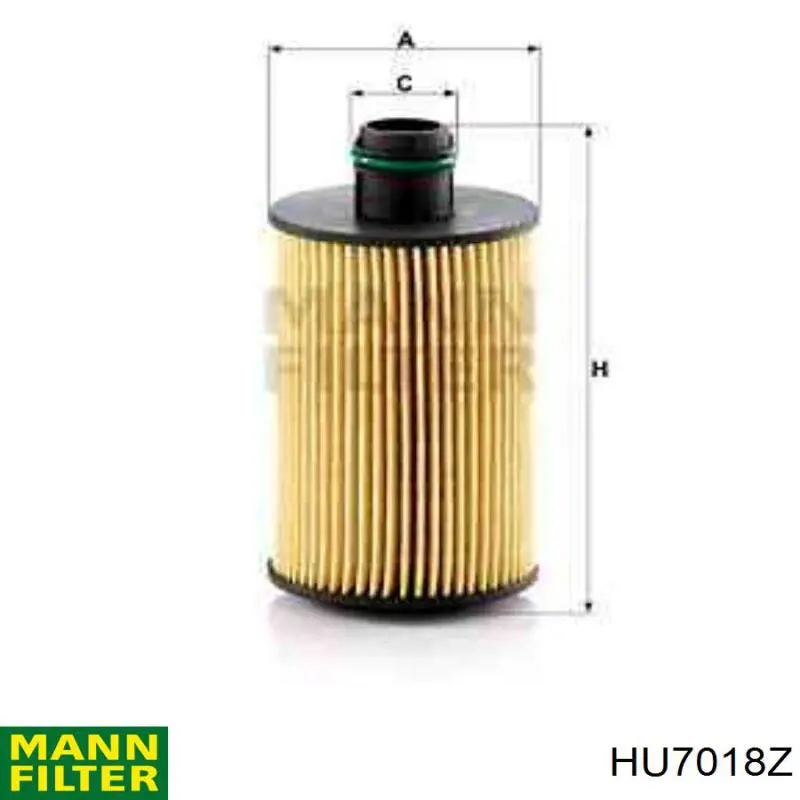 Filtro de aceite HU7018Z Mann-Filter