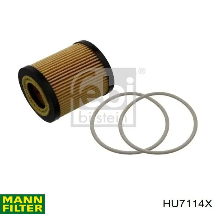 Filtro de aceite HU7114X Mann-Filter
