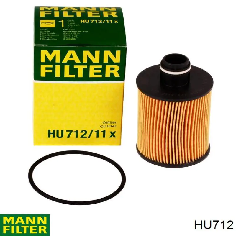 Filtro de aceite HU712 Mann-Filter