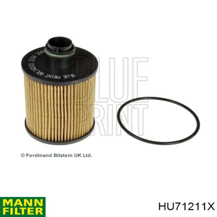 HU71211X Mann-Filter фильтр масляный
