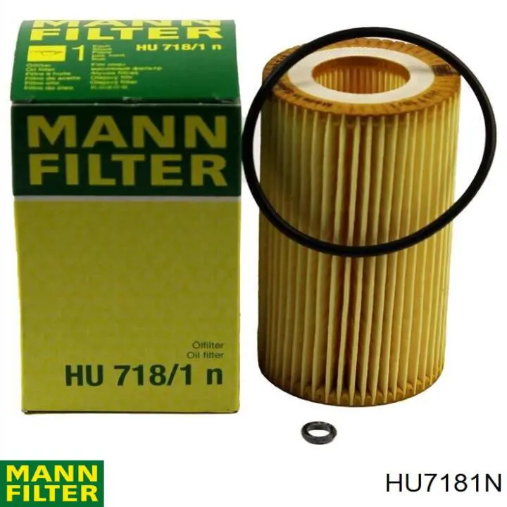 HU7181N Mann-Filter filtro de óleo