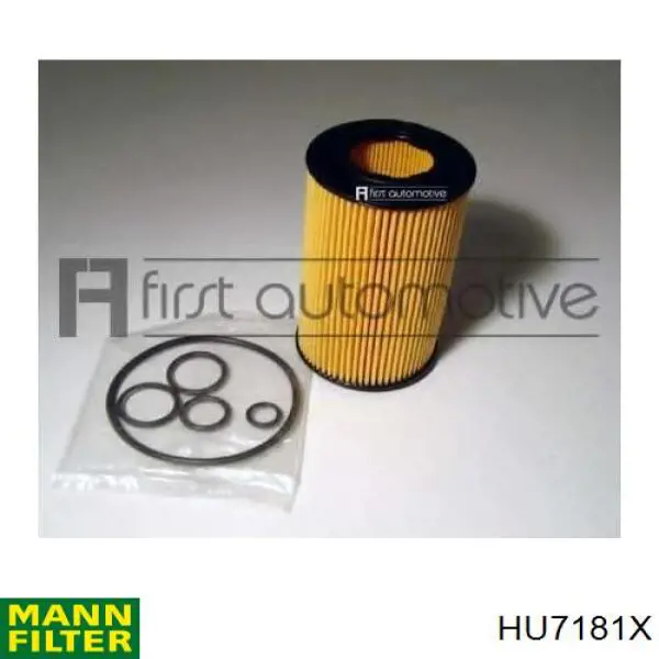 Filtro de aceite HU7181X Mann-Filter