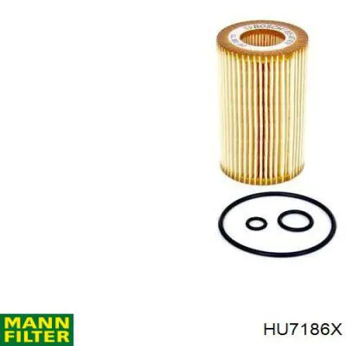 Filtro de aceite HU7186X Mann-Filter