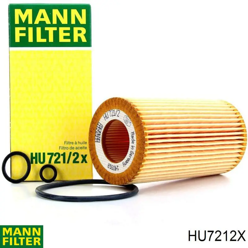 HU7212X Mann-Filter filtro de óleo