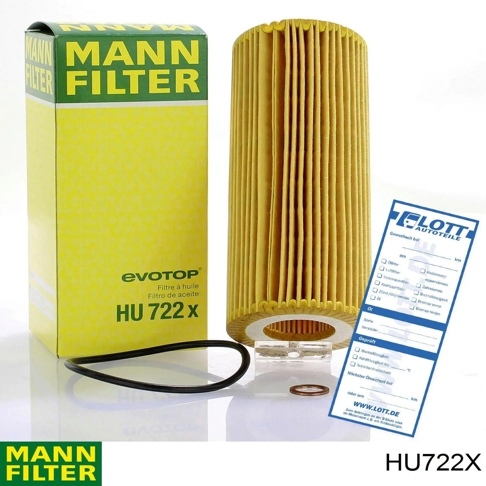 HU722X Mann-Filter Масляный фильтр двигателя