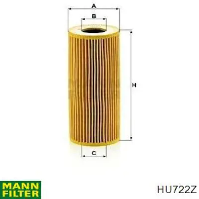 Filtro de aceite HU722Z Mann-Filter