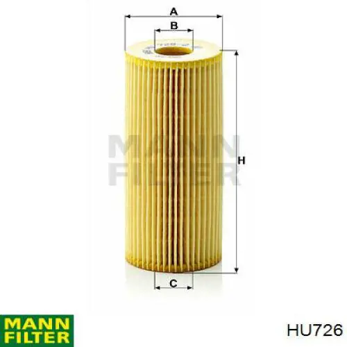 Купить HU726 Mann-Filter Фильтр центробежный очистки масла