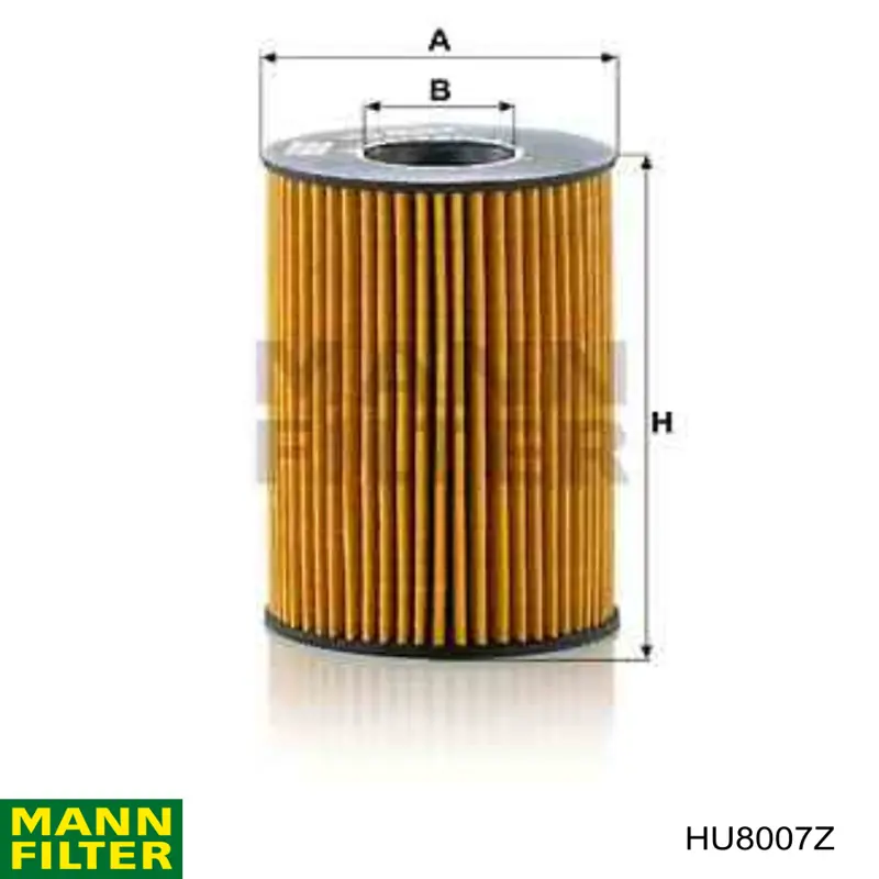 HU8007Z Mann-Filter масляный фильтр