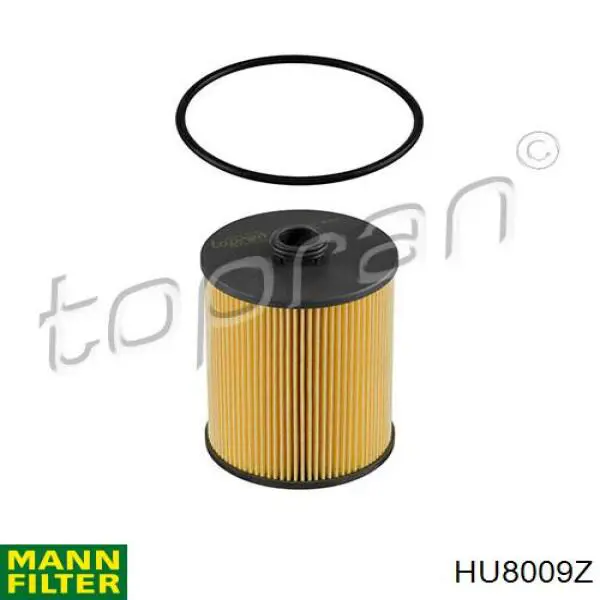 HU8009Z Mann-Filter filtro de óleo