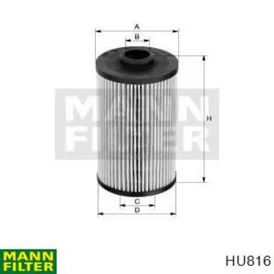 Масляный фильтр HU816 Mann-Filter