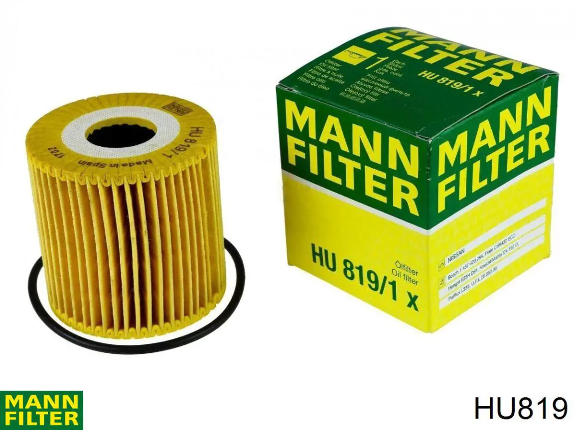 HU819 Mann-Filter масляный фильтр