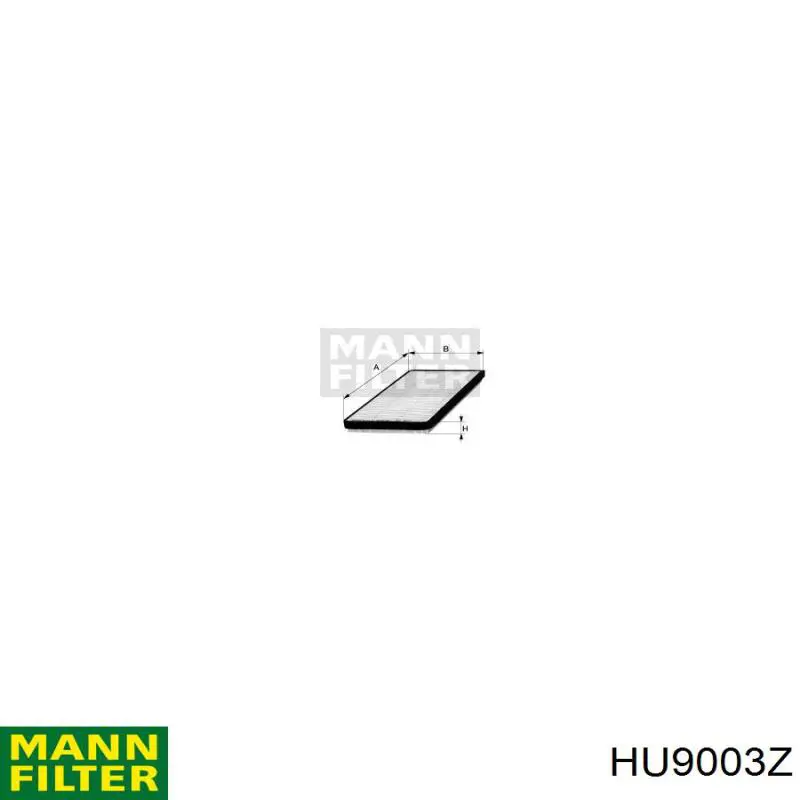 Фильтр очистки масла центробежный Mann-Filter HU9003Z цена, от 17.89 USD