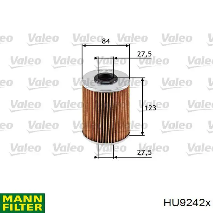 Фильтр масляный MANN HU9242X