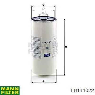 LB111022 Mann-Filter воздушный фильтр